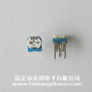202 卧(wò)式蓝白可调电阻(zǔ) 2K