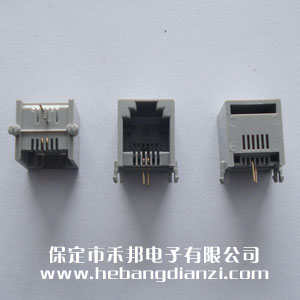 RJ11座 2P卧式(6P2C)